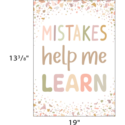 Mistakes Help Me Learn Positive Poster