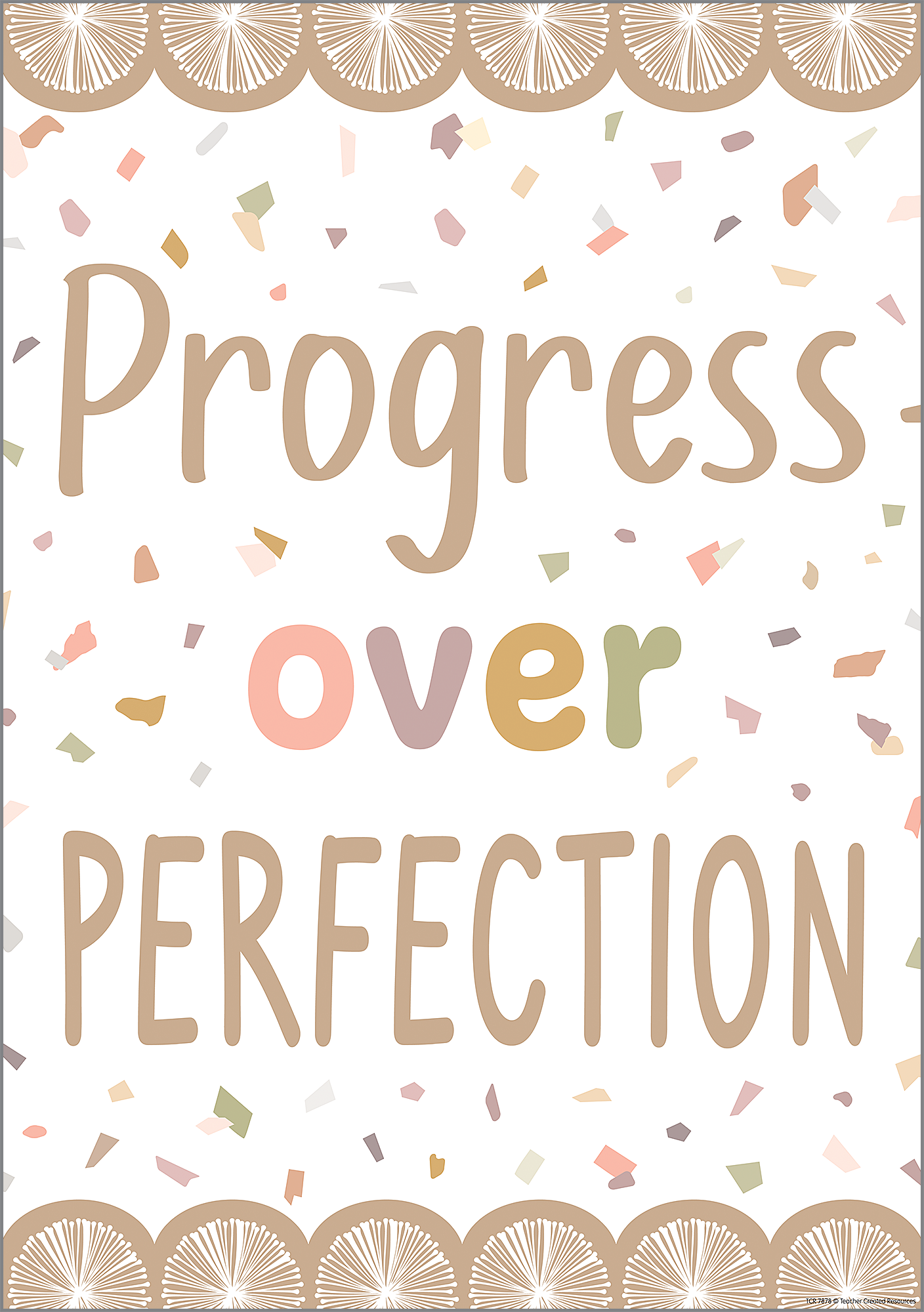 Progress over Perfection Positive Poster