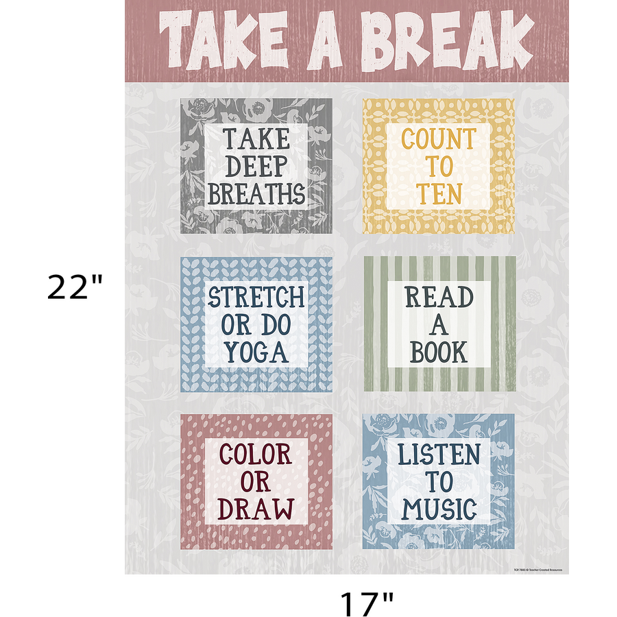 Classroom Cottage Take a Break Chart