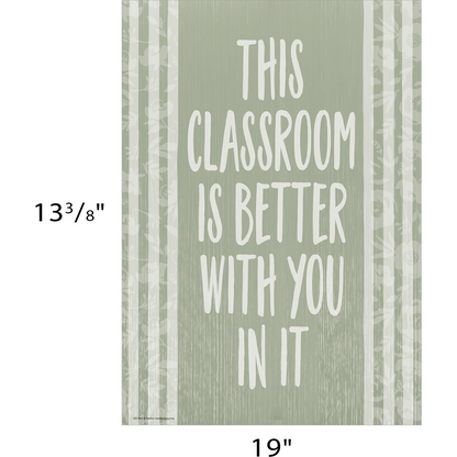 This Classroom Is Better with You in It Positive Poster