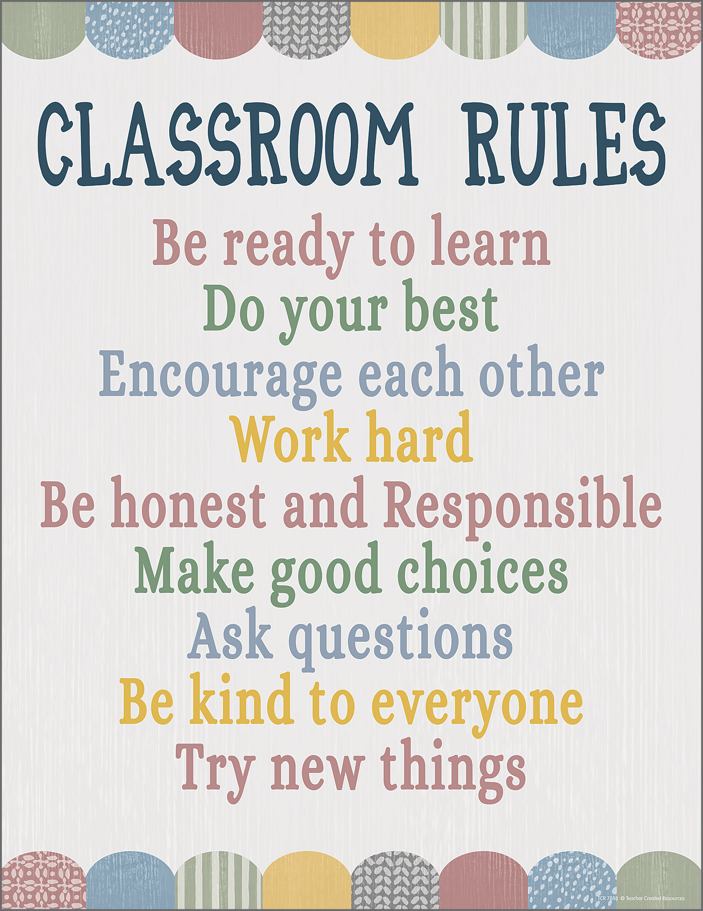 Classroom Cottage Classroom Rules Chart