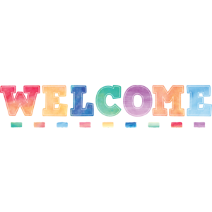 Watercolor Welcome Bulletin Board