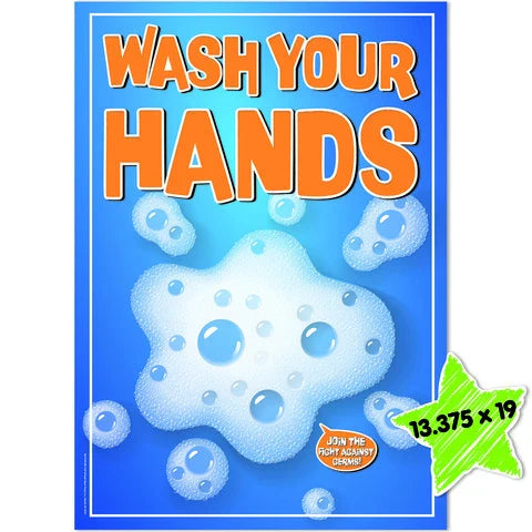 Wash Your Hands Poster 13" x 19"