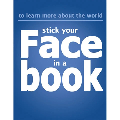 Put Face In Book Poster