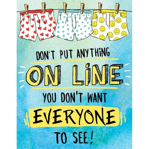 Don't Put Anything On-Line Poster