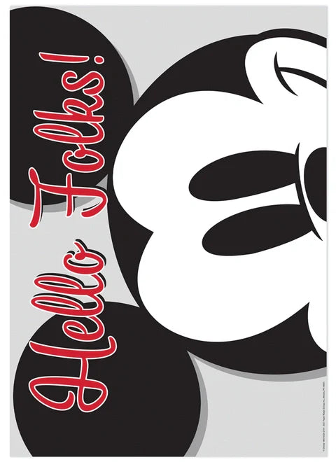 Mickey Mouse® Hello Folks! Poster 13" x 19" (D)