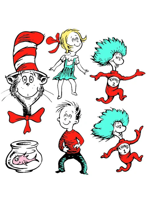 Large Dr. Seuss™ Characters 2-Sided Deco Kit