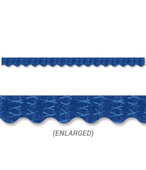 Mid-Century Mod Navy Xs and Os Border