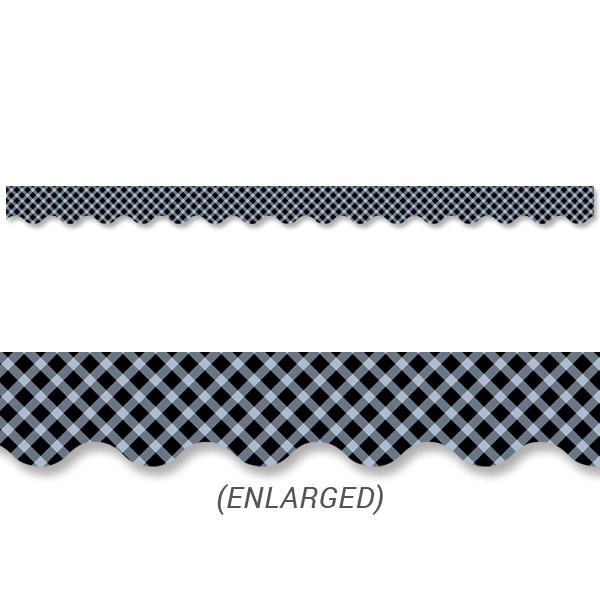 Black Gingham Border