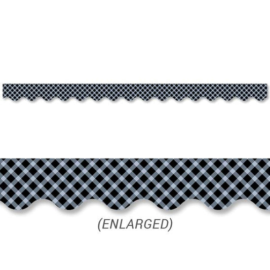 Black Gingham Border