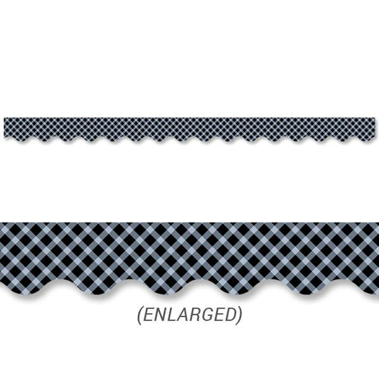Black Gingham Border