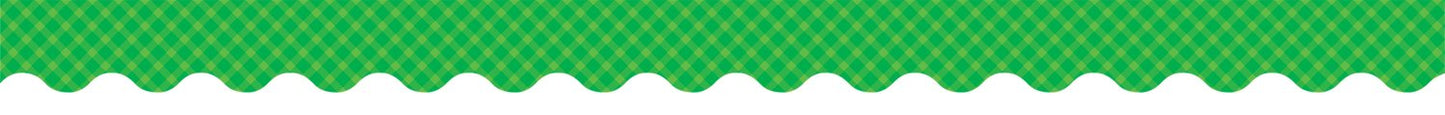 Green Gingham Border