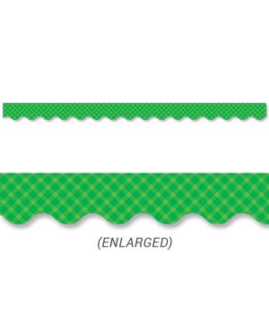 Green Gingham Border