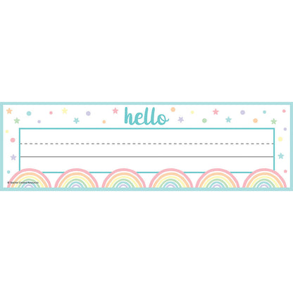 Pastel Pop Flat Name Plates