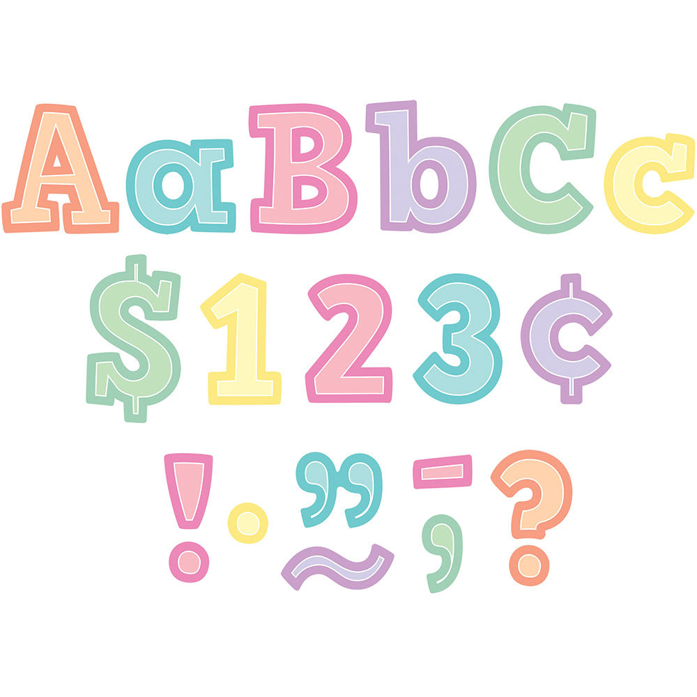 Pastel Pop Collection Punch-Out Letters