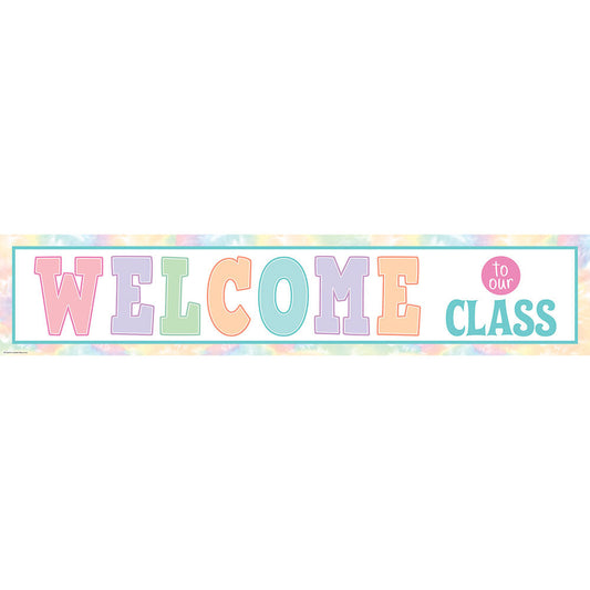 Pastel Pop Welcome to Our Class Banner