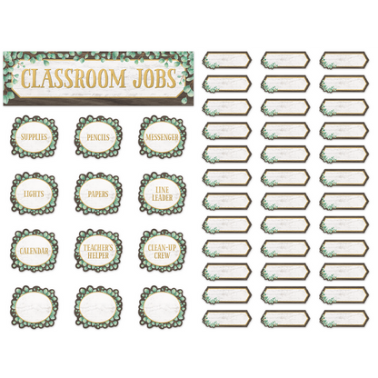 Eucalyptus Classroom Jobs Mini Bulletin Board