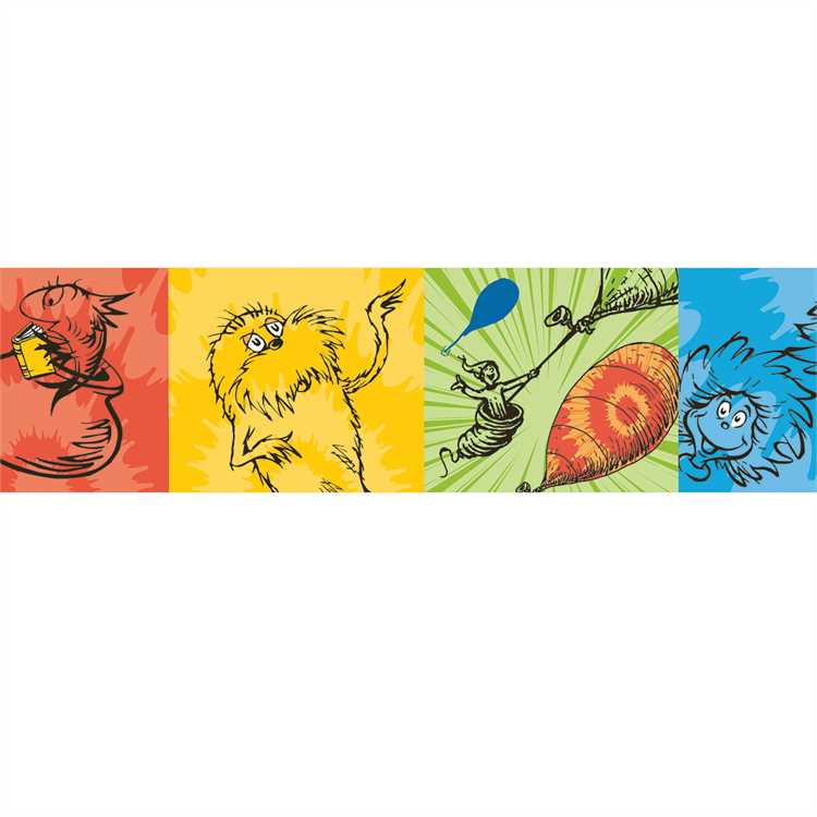 Dr. Seuss™ Tie-Dye Characters Deco Trim® Extra Wide