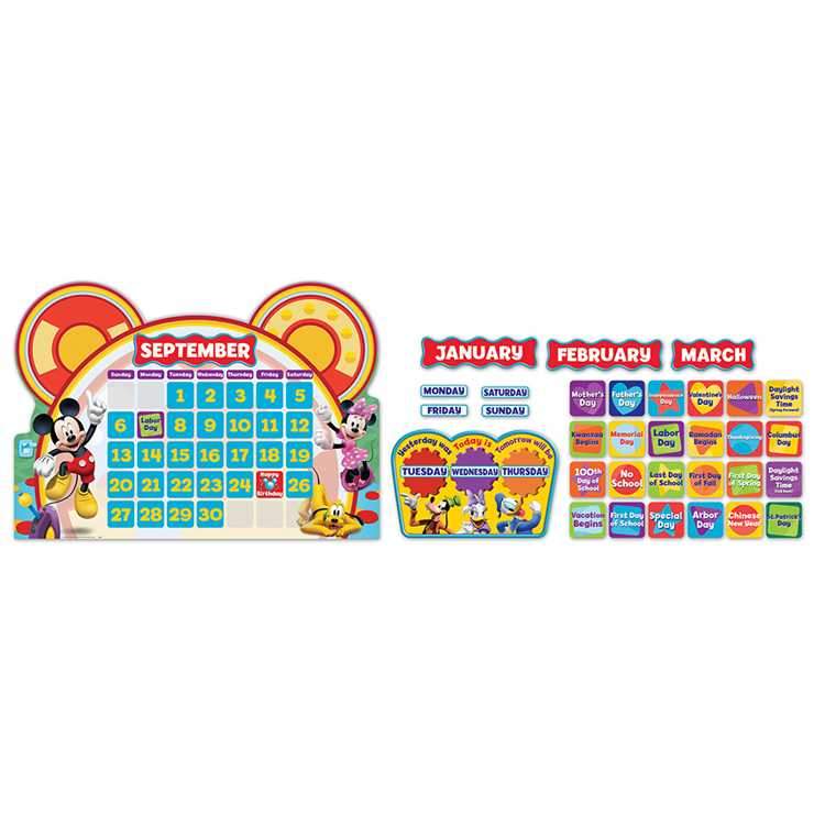 Mickey Mouse Clubhouse¨ Calendar Set Bulletin Board Set