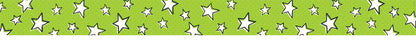 Doodle Stars on Lime Border