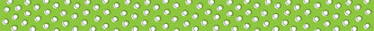 Doodle Dots on Lime Border