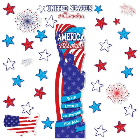 Patriotic All-In-One Door Decor Kit