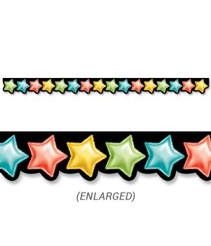 Rainbow Mylar Balloon Stars Border