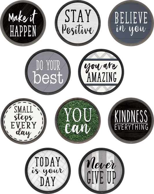 Modern Farmhouse Positive Sayings Accents