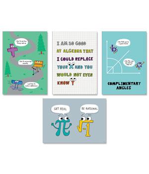 Math So Much Pun! Poster 4-Pack