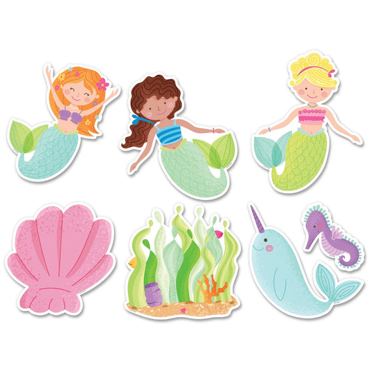 Mermaid Fun 6 inch Designer Cut-Outs