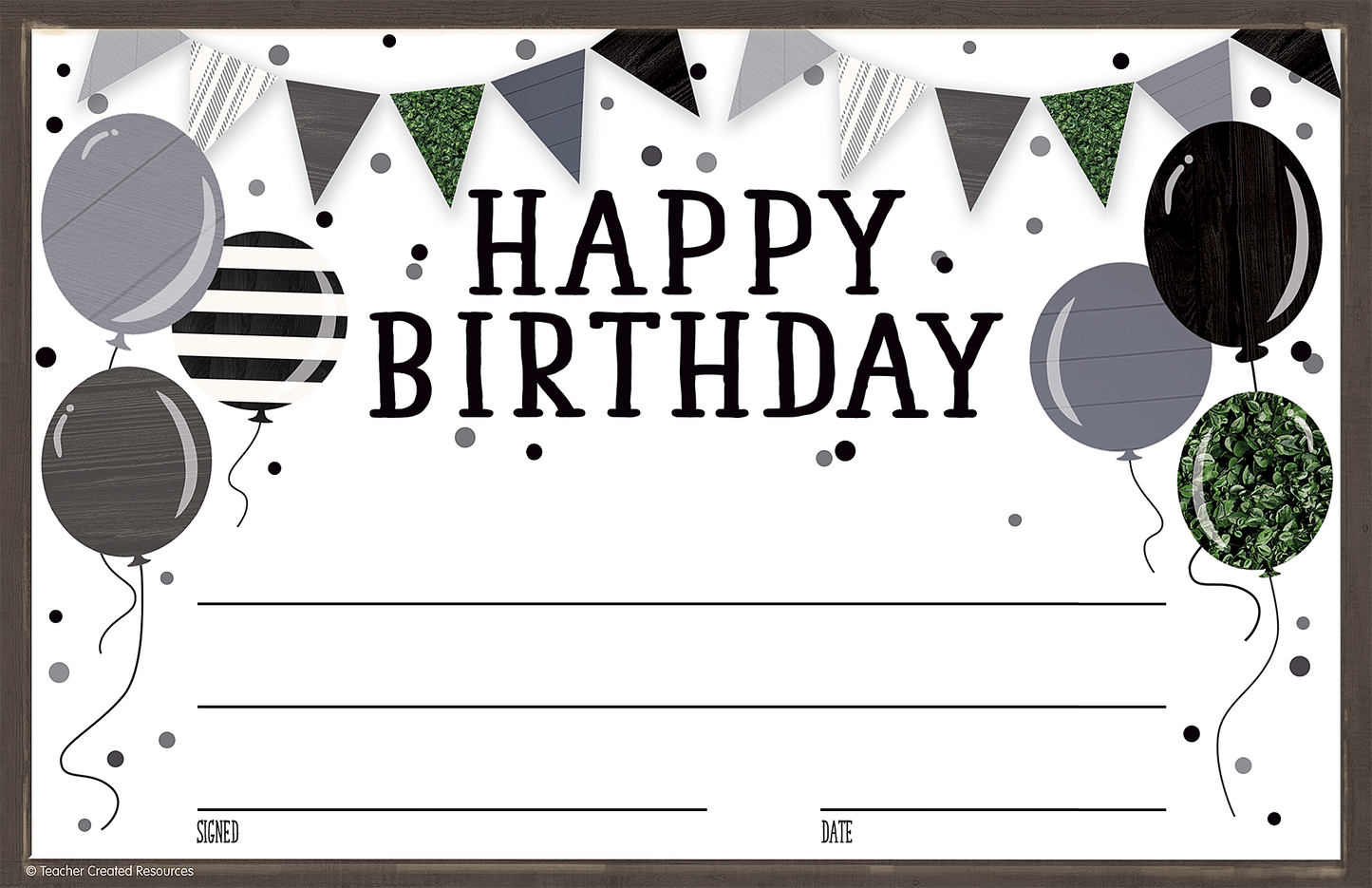 Modern Farmhouse Happy Birthday Awards