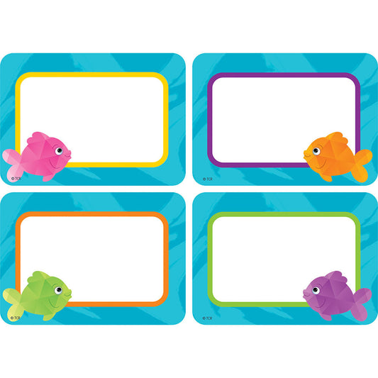 Colorful Fish Name Tags/Labels - Multi-Pack