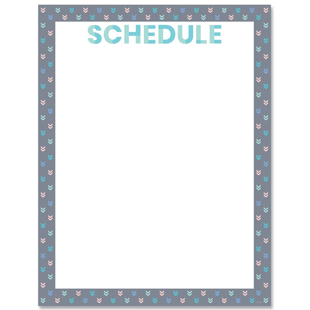 Calm & Cool Schedule Chart