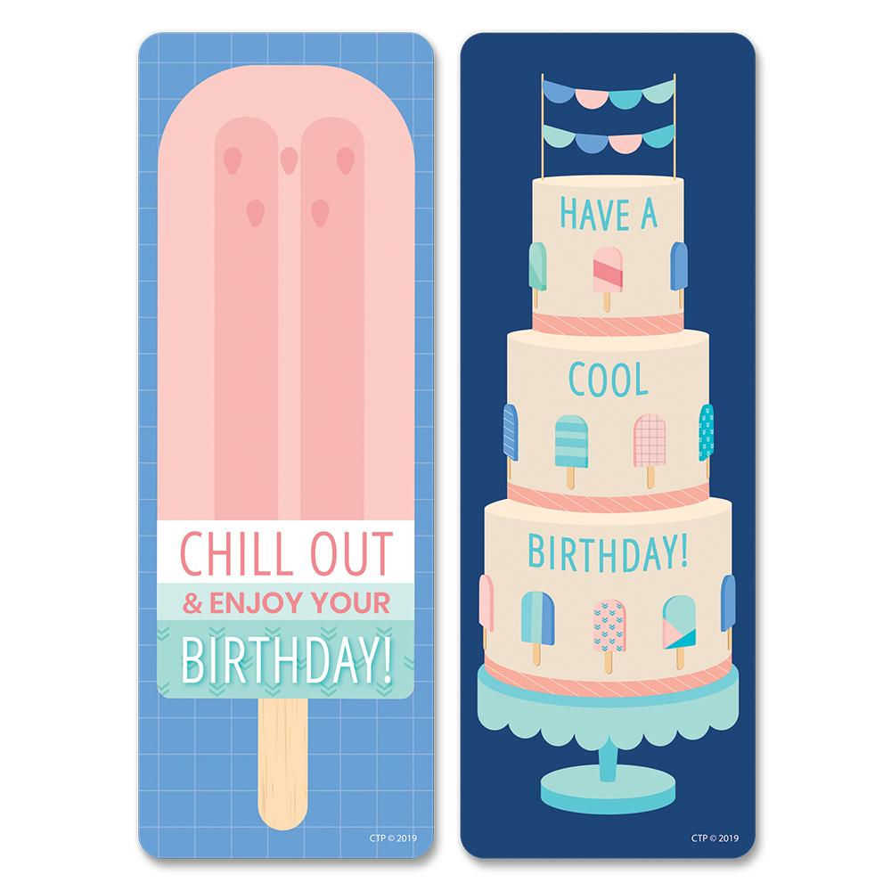 Calm & Cool Happy Birthday Bookmarks