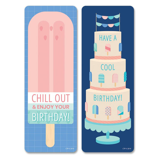 Calm & Cool Happy Birthday Bookmarks