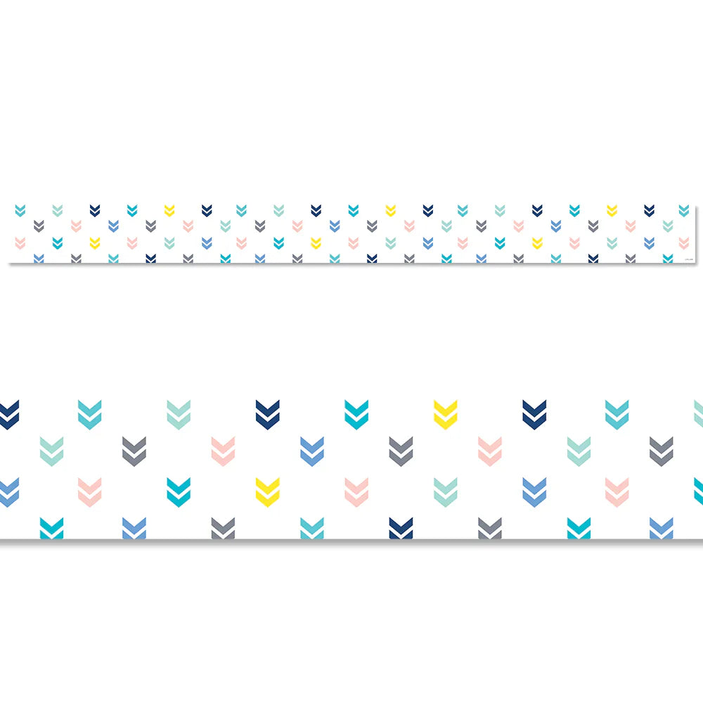 Colorful Mini Chevrons EZ Border (Calm & Cool)