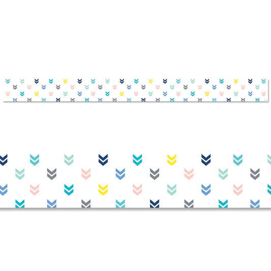 Colorful Mini Chevrons EZ Border (Calm & Cool)