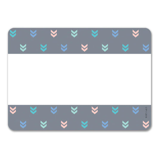 Calm & Cool Colorful Mini Chevrons Labels