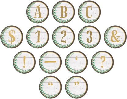 Eucalyptus Circle Letters