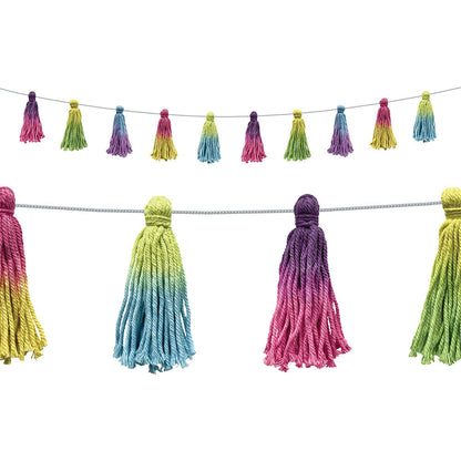 Brights 4Ever Tie-Dye Tassels Garland