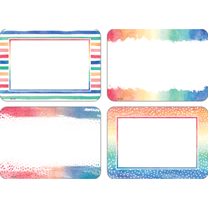 Watercolor Name Tags/Labels - Multi-Pack