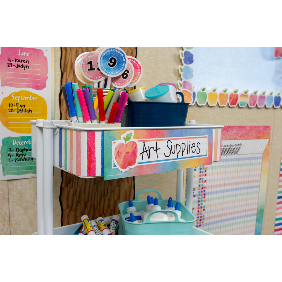 Watercolor Flat Nameplates