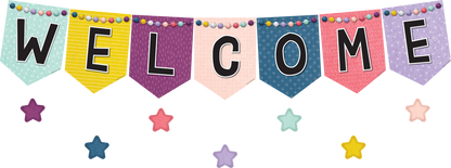 Oh Happy Day Pennants Welcome Bulletin Board