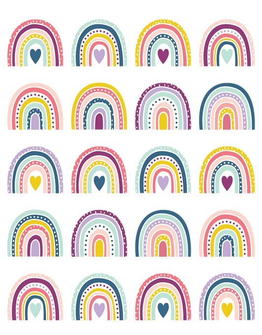 Oh Happy Day Rainbows Stickers