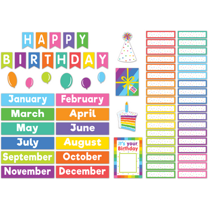 Colorful Happy Birthday Mini Bulletin Board