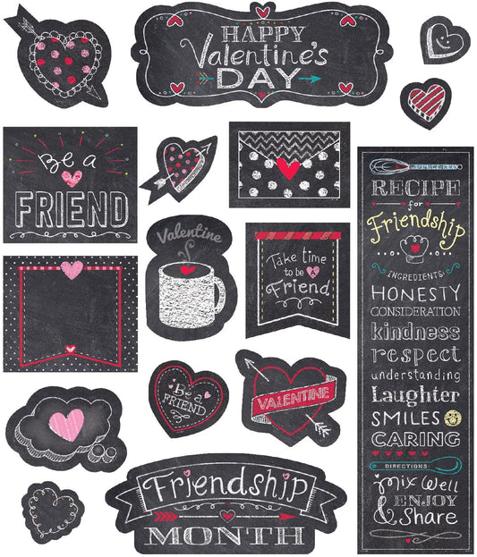 Chalk Hearts Mini Bulletin Board Set