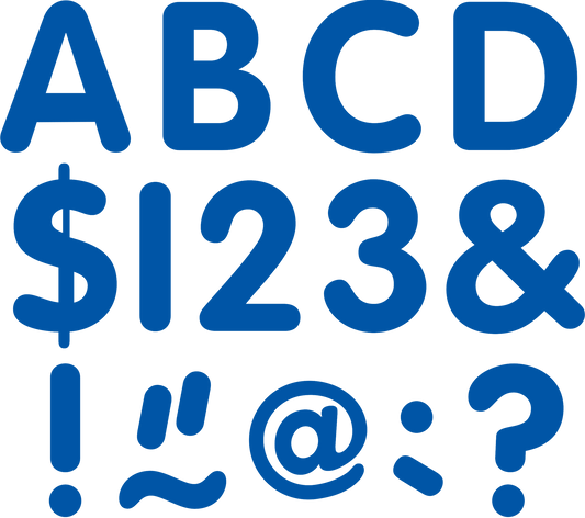 Blue 2" Classic Letters Uppercase Pack