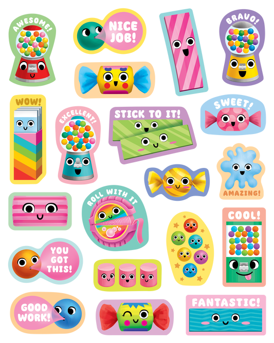 Bubble Gum Smelly Stickers