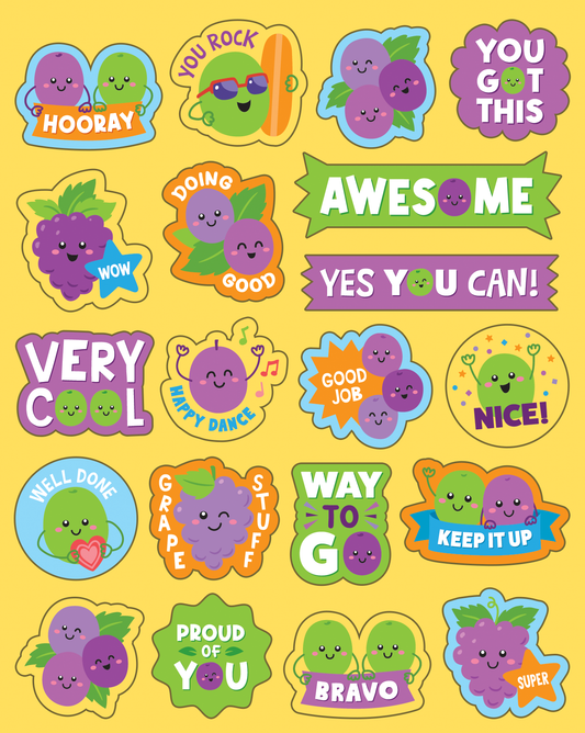 Grape Smelly Stickers