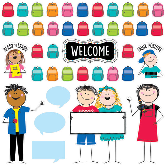 All Are Welcome Bulletin Board Set (Stick Kids)